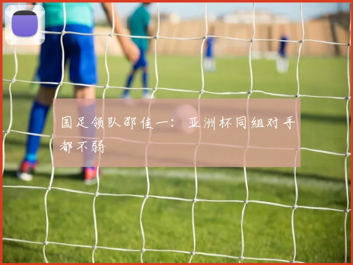 国足领队邵佳一：亚洲杯同组对手都不弱